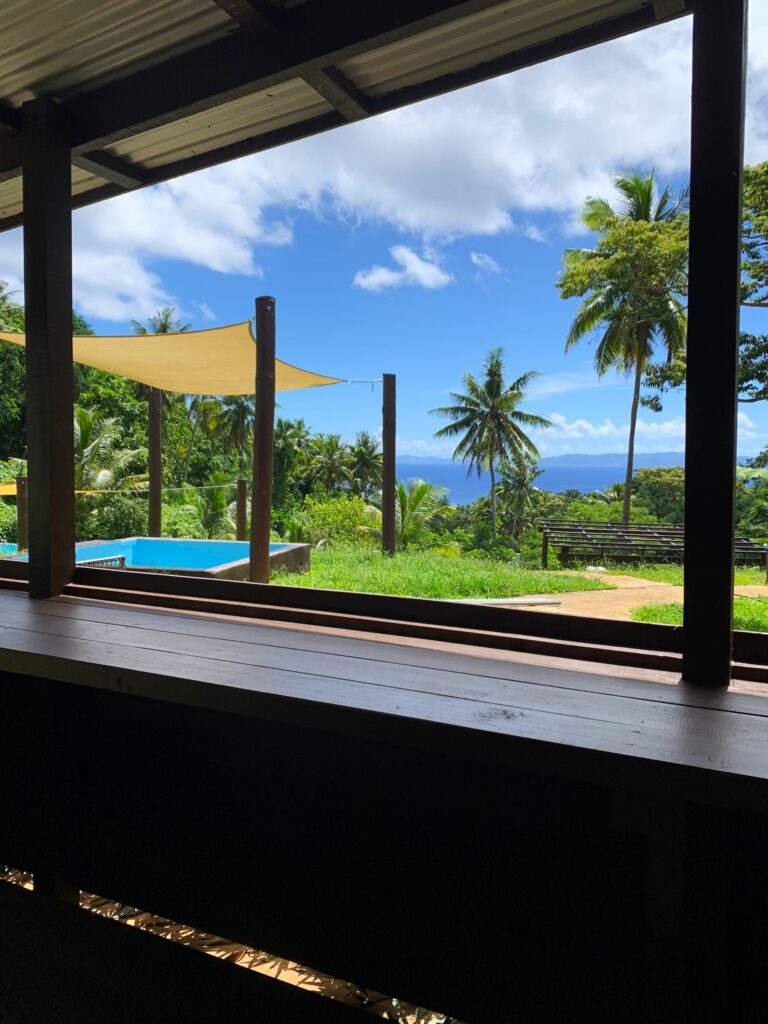 Taveuni Breeze breakfast view