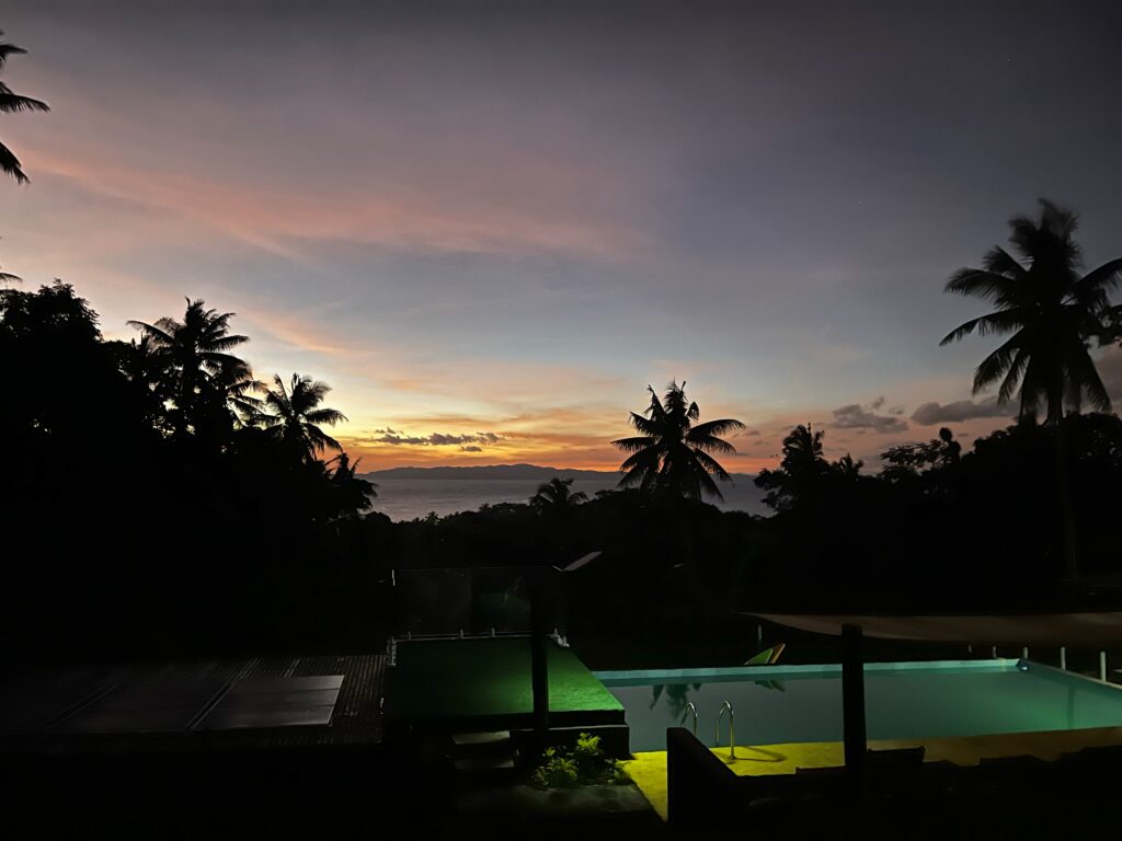 Taveuni accommodation luxury dome sunset